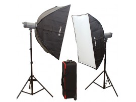 Visico VC-400 HH Softbox Kit 2 Flash Head